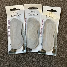 Dasco Suede Heel Grips 3 Pairs Comfort Shoes Anti-Slip Walking One Size BN