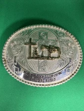 Montana Silversmith Buckle Silver Plated "For Whoever Calls On Me Shall be Saved