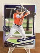 Drew Gilbert 2023 Panini Chronicles Donruss Clearly Baseball Purple /25  #30