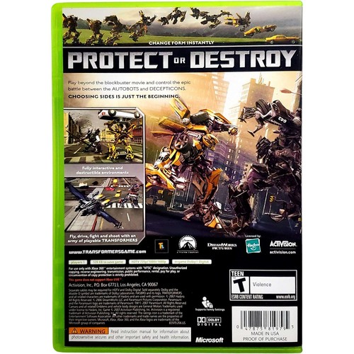 Transformers The Game - Microsoft Xbox 360 Pristine Tested Authentic - Picture 2 of 9