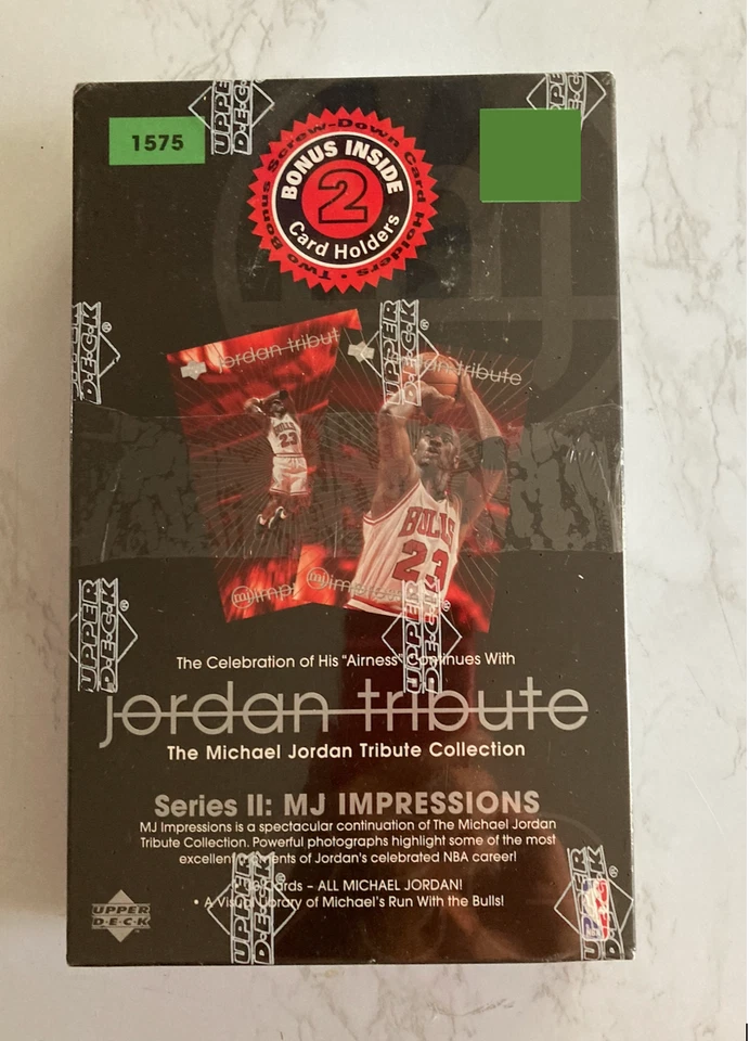 1996 UD Jordan Tribute Series II MJ Impressions - Factory Sealed 30 card set Box - Image 2 of 4