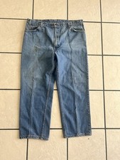 Vintage 90s Levi’s 557 Distressed Stonewash Made in USA Orange Tab Denim Jeans