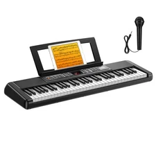 🎹 Donner DEK-100 Electronic Keyboard 61 Key With Microphone 128 Tone Rhythms