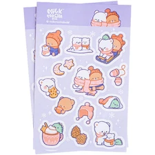 Milk Mocha Bear: Winter Fun Sticker Pack