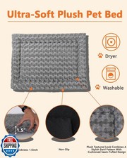 Piskyet Dog Crate Furniture,Wooden Dog Crate End Table with Storage Drawerand...