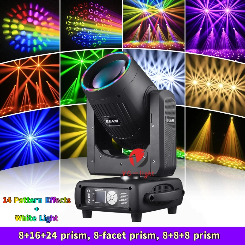 295W Beam Moving Head Stage Light RGBW Gobo Spot Lighting DJ Disco Show DMX - Image 3 of 4