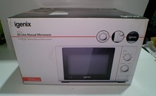 Manual Microwave Solo 700W, 20Lt Timer  White Igenix IG2071