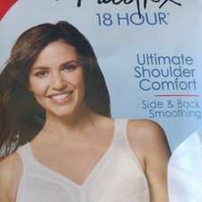 NEW Playtex 18 Hour Bra 4693 Comfort Cushion Straps Wirefree Tagless 38D White