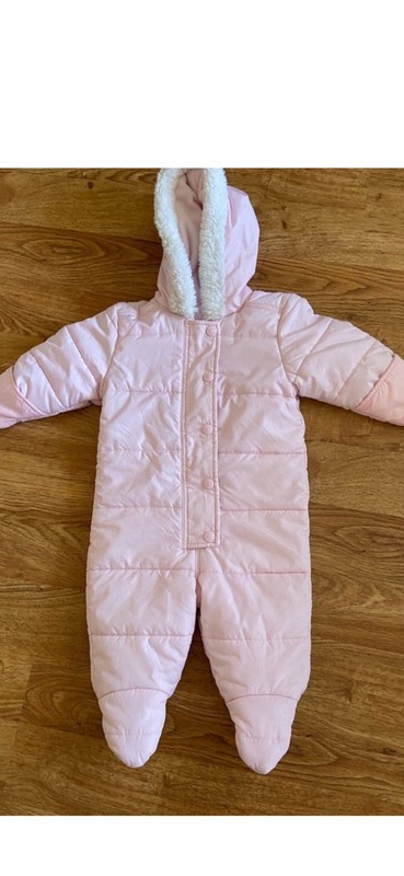 Old Navy Baby Girl’s Bunting Snowsuit 6-12 Months Pink