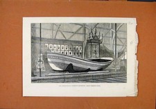 Original alter antiker Druck Internationale Fischereiausstellung um 1883 London Nachrichten