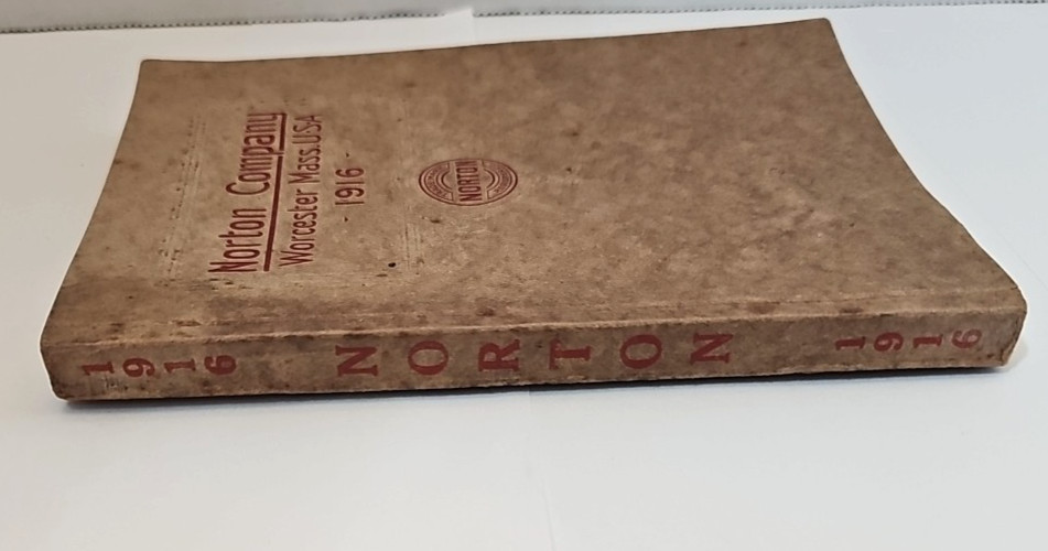 Vintage 1916 Norton Company Worcester, MA Catalog Product Guide Grinding Wheels