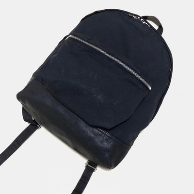 Sandro Leather Panel Backpack Black 35x30x11 cm