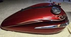 OEM YAMAHA VSTAR 950 2009 FUEL TANK DEEP RED METALLIC 5S7-Y2410-00-01 WITH KEY