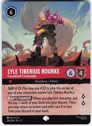 Lyle Tiberius Rourke - Crystallized Commander (Epic) 214/204 Wilds Unknown Foil