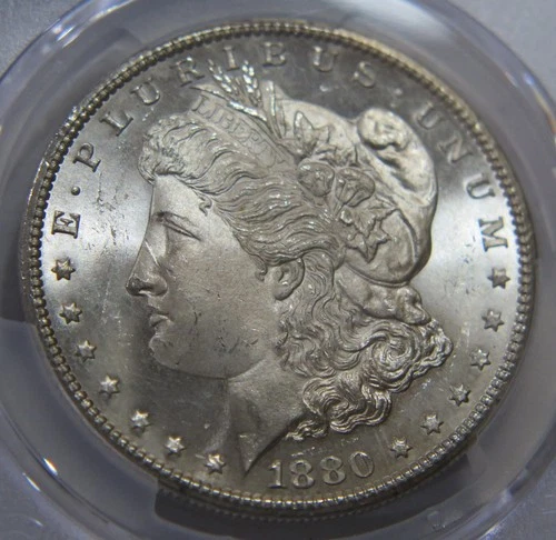MORGAN DOLLAR 1880 S PCGS GRADED MS65 GEM UNCIRCULATED SILVER $1 U.S. MINT ISSUE