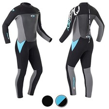 (TG. L) Osprey Origin muta surf neoprene donna invernale lunga 5 mm, Azzurro (L)