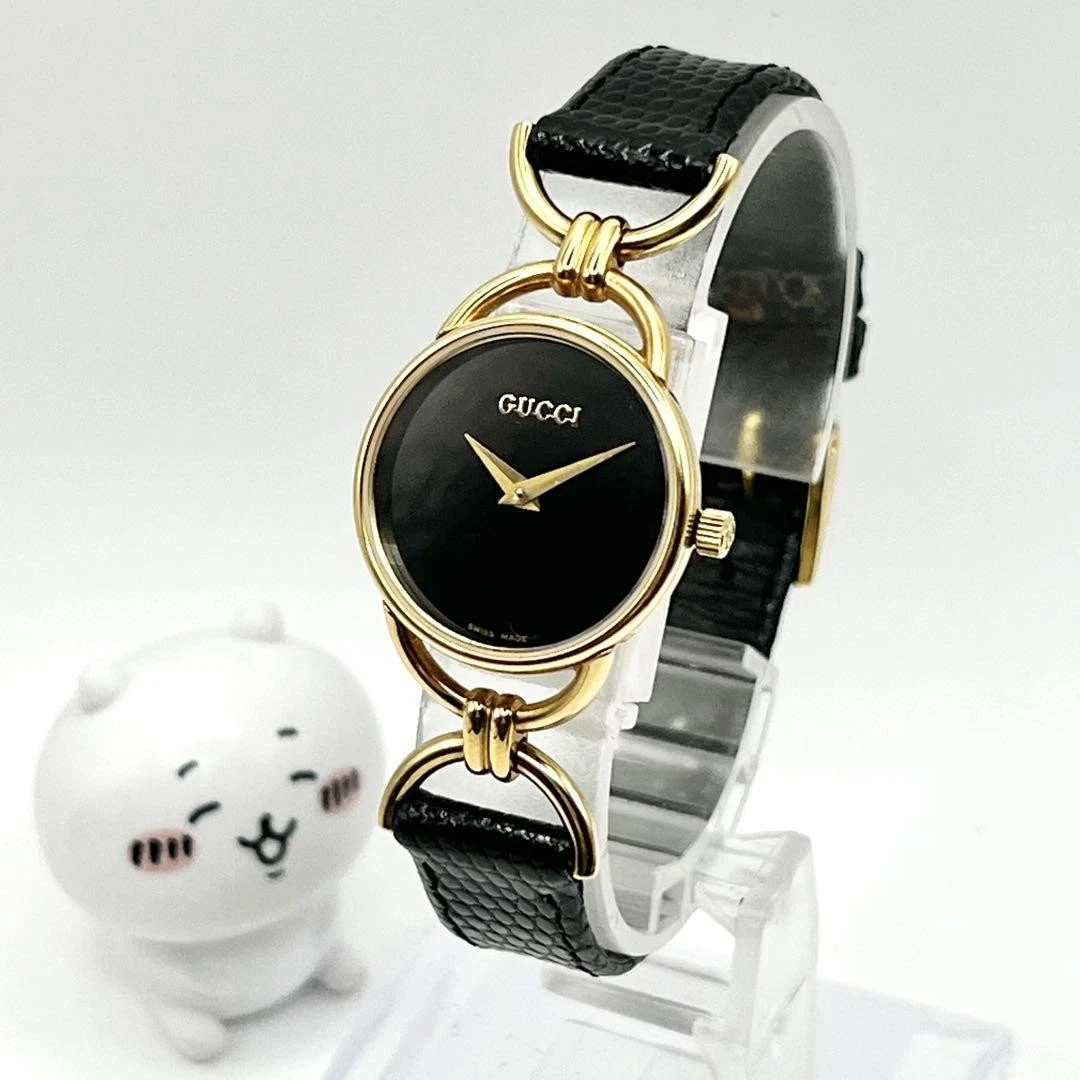 Montre Gucci 60002L Quartz Femme Vintage Ton Or Classique Japon