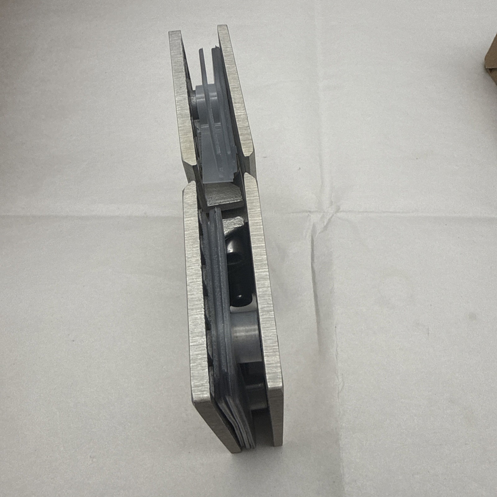 Alise Glass Shower Door Hinge Self Bracket For Glass Door Chrome FOR PARTS *read