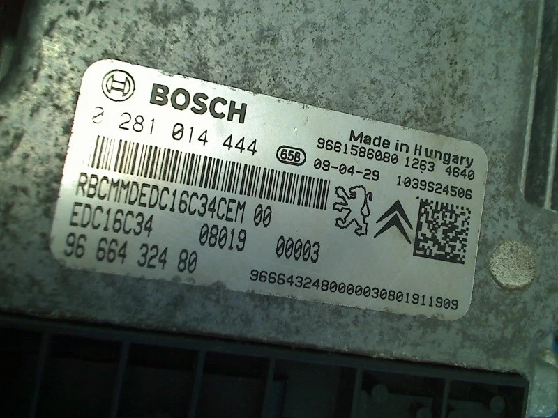 ECU Citroën Nemo (AA) Van 1.4 HDi 70 (DV4TED(8HS)) 2009 9666432480 - Immagine 3 di 4