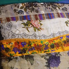 Scarf Lot 12 Pc. Set Assorted Beautiful Designs  Patterns Silky  Polyester