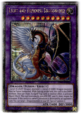 YUGIOH LICHT UND FINSTERNIS DRACHENLORD QUARTER CENTURY RARE 1. NM INFO-DE034