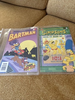 BARTMAN #6 & #14 THE SIMPSONS APPEARANCE Itchy & Scratchy BONGO COMIC 1995