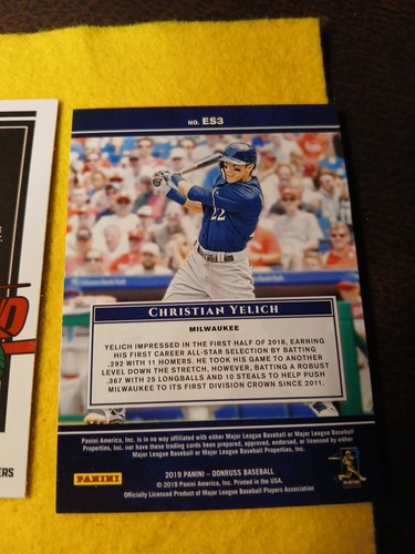 Christian Yelich SP Prizm, Óptica, Rainbow Foil Lote 2019-22 Optic Lime, Holo++ - Imagen 18 de 18
