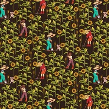 1/2 Yard Fabric - Sunflower and Farmers Chocolate - Belle & Boo - Michael Miller