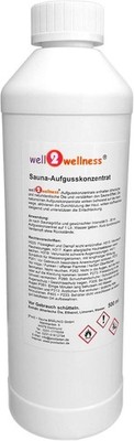 well2wellness Saunaaufguss Konzentrat Sauna Aufguss Saunaduft - 500ml / 80 Düfte