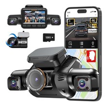 AI Dash Cam Front Rear Inside with Driver Monitor System, 360  Car Camera 4