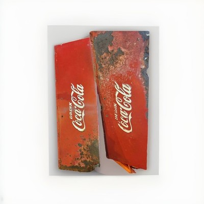 Vintage 33 By 12 In Drink Coca-Cola Soda Pop Werbeschild Metall UNIQUE (2)