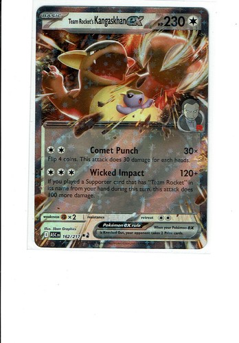 Team Rocket's Kangaskhan ex 162/217Holofoil - Near Mint