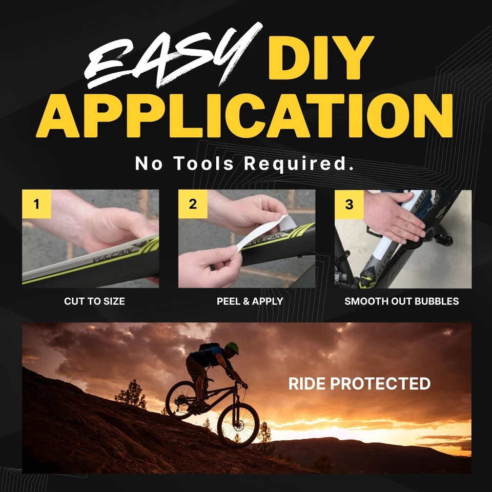 Helicopter Tape Bike Frame Protection Tape Clear Gloss Finish Superior Quality - Image 4 of 4