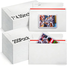 200 Pack Trading Card mailing Envelopes, 7" x 4.35" Self-Adhesive Rigid Cardboar