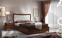 Schlafzimmer Bett Nachttisch Betten Gruppe Holz Doppel Design Garnitur Set 3Tlg