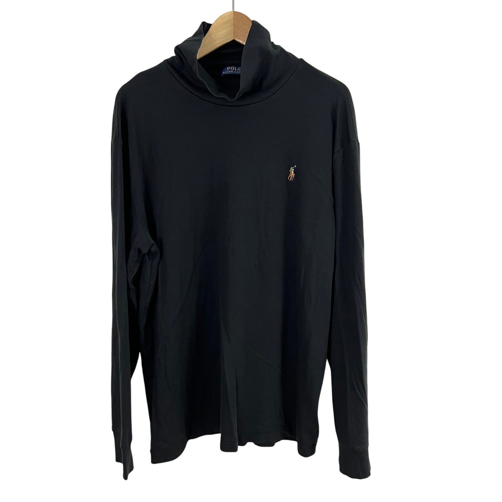 Polo Ralph Lauren top girocollo ricamato pony uomo taglia LT preppy