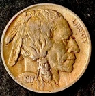 1917-P Buffalo Nickel. Nice Original!!