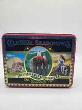 Celestial Seasoning VTG 90's Decorative Collectible Tin Tea Bag Container Empty
