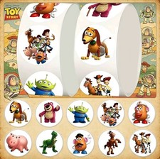 100 TOY STORY ASSORTED 1" STICKERS LABELS SEAL DISNEY PARTY FAVOR GIFT MOVIE