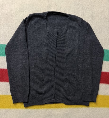 Yohji Yamamoto, Vintage Ys Yohji Yamamoto All Wool Grey Cardigan Made In Japan 2 Medium M 21x28