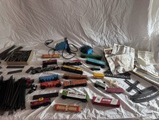 Huge HO Scale Train Lot Bachmann Tyco AHM Track Locomotives Cars Transformers