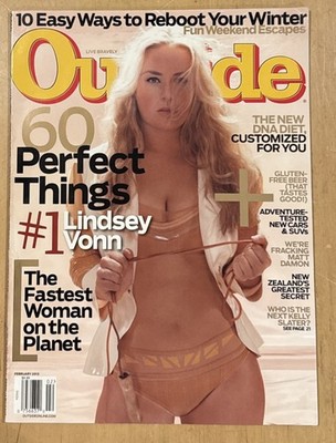 Outside Magazine Lindsey Vonn Olympian 60 Perfect Things February 2013 BRAND NEW