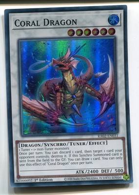 Yu-Gi-Oh! Coral Dragon Super Rare englisch RA02-EN031 Korallendrache