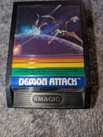 Demon Attack (Intellivision) Cart, Manual, Box, & Overlays! Tested & Working!