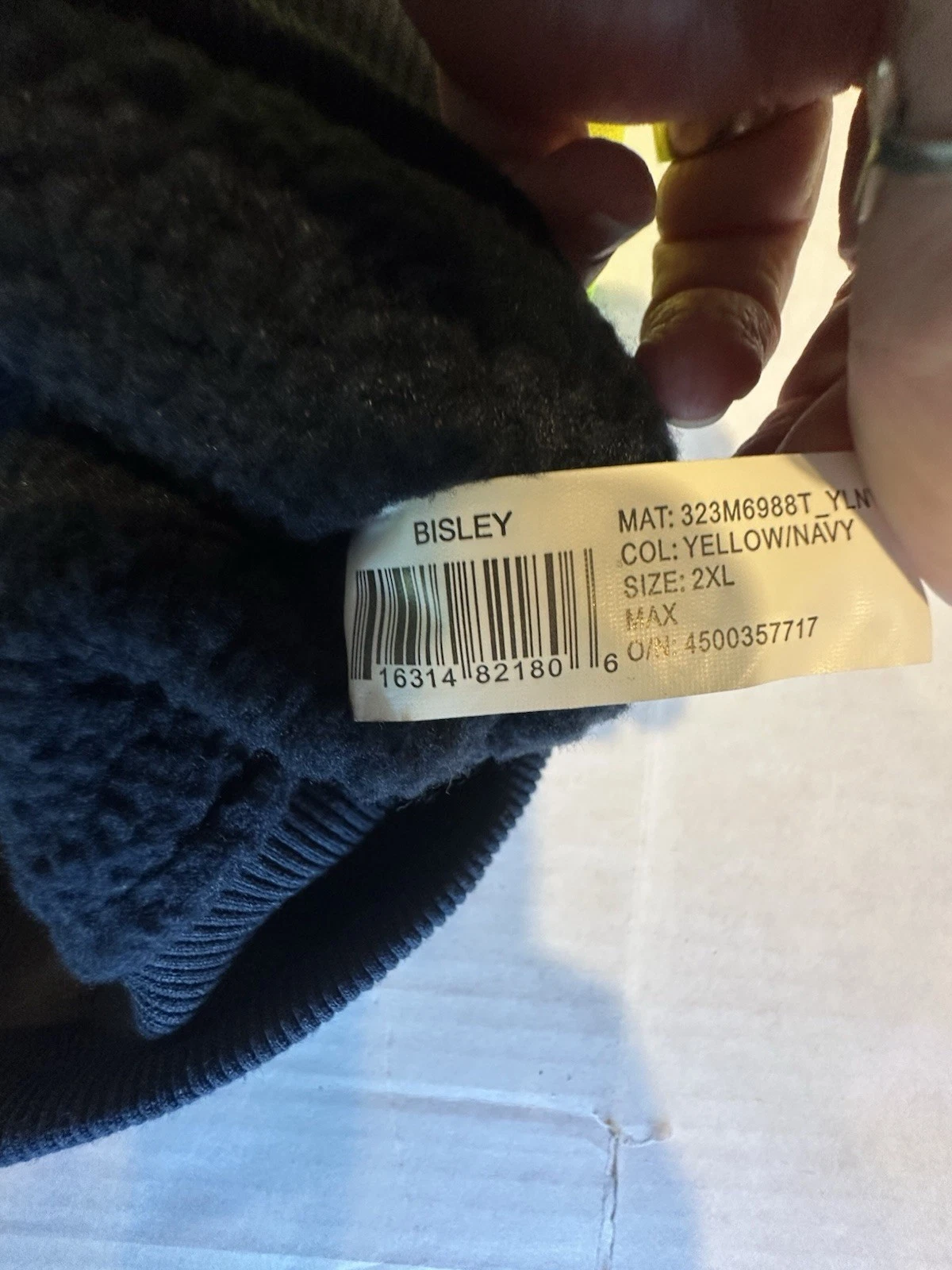 Bisley Workwear Jacket Hooded Zipper ANSI 107 R Class 3 Yellow Navy Reflect 2XL - product detail image 16
