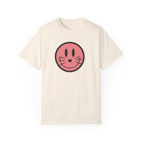 Cute Cat T-Shirt, Happy Cat Tee - Picture 3 of 17