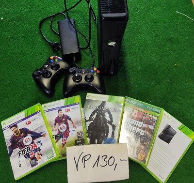 Microsoft Xbox 360 S 250GB Mattschwarz Spielekonsole (PAL)