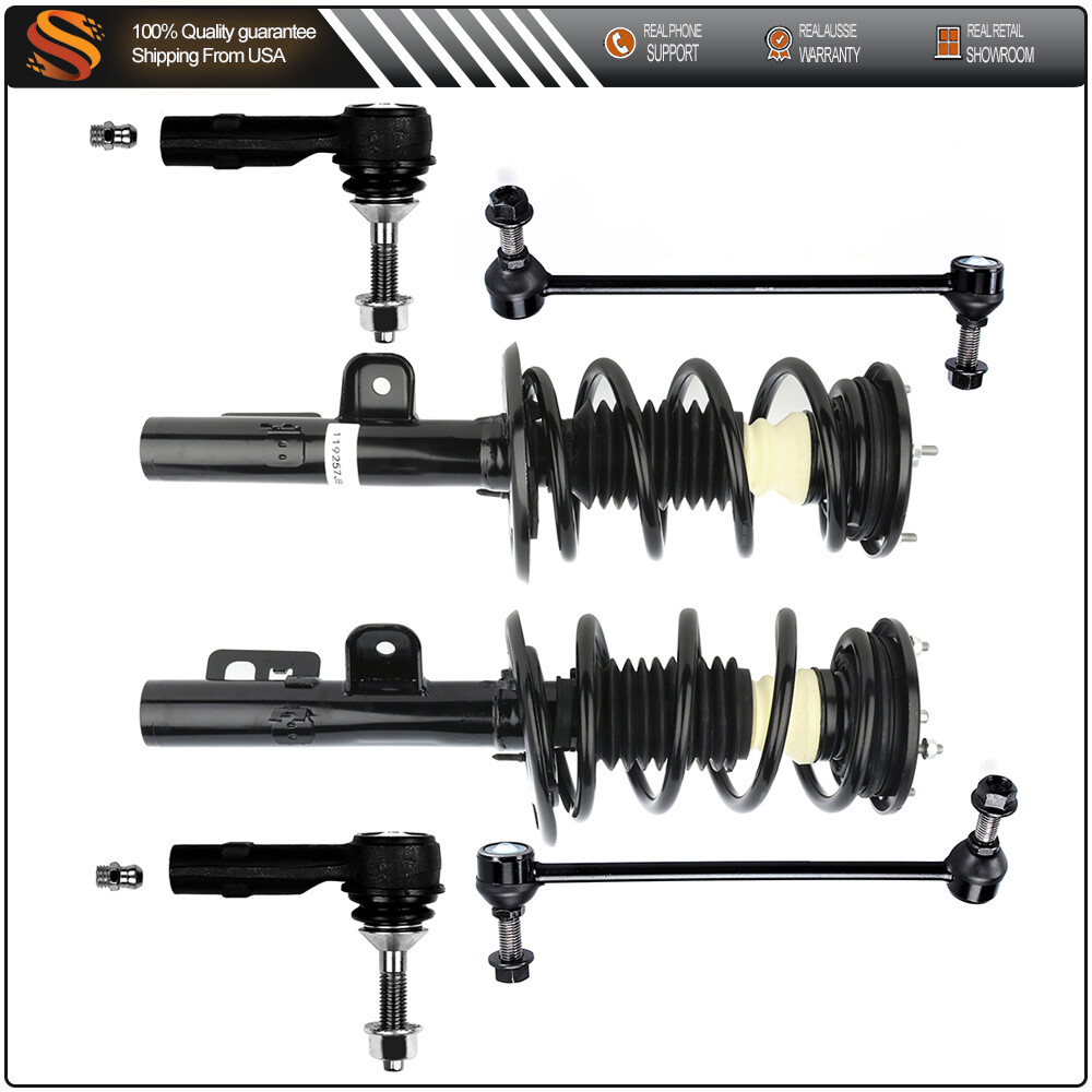 2010-2012 Ford Flex Front Suspension Kit with Struts Springs Tie Rods Sway Bars
