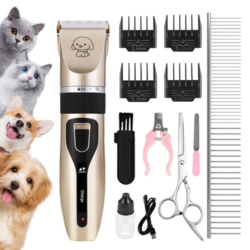 Professional Pet Hair Trimmer Electric Shaver Pet Cat Dog Clippers Grooming Kit - Picture 16 of 39