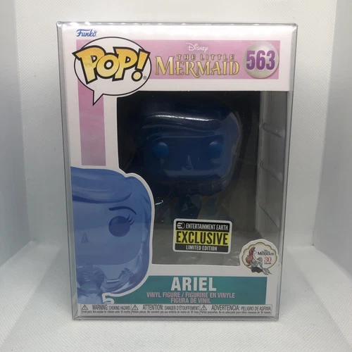 Funko POP! The Little Mermaid Ariel Blue Translucent 563 EE Exclusive wProtector